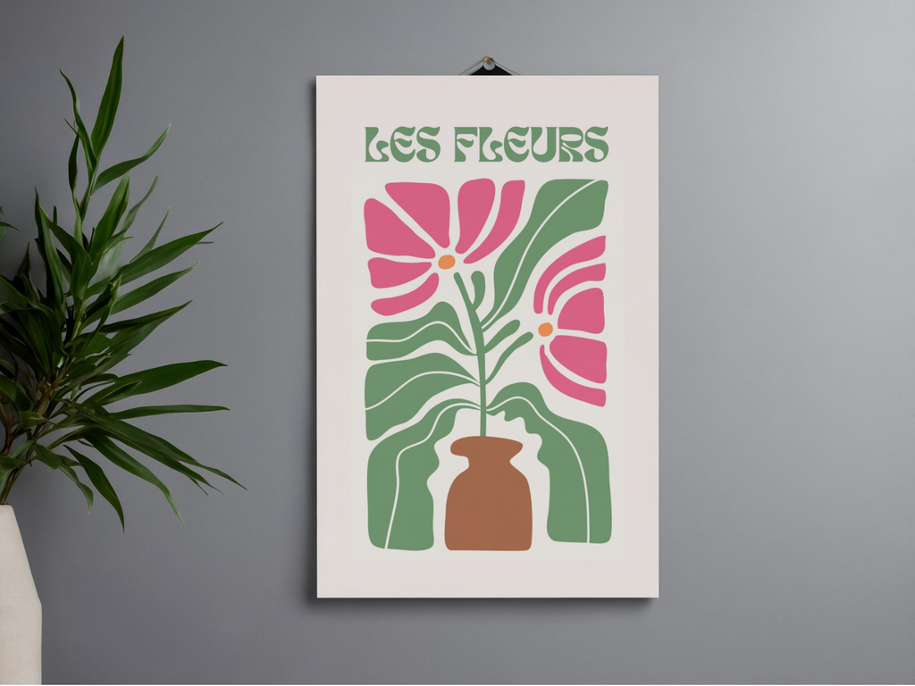 Lámina/Poster decorativa Les Fleurs
