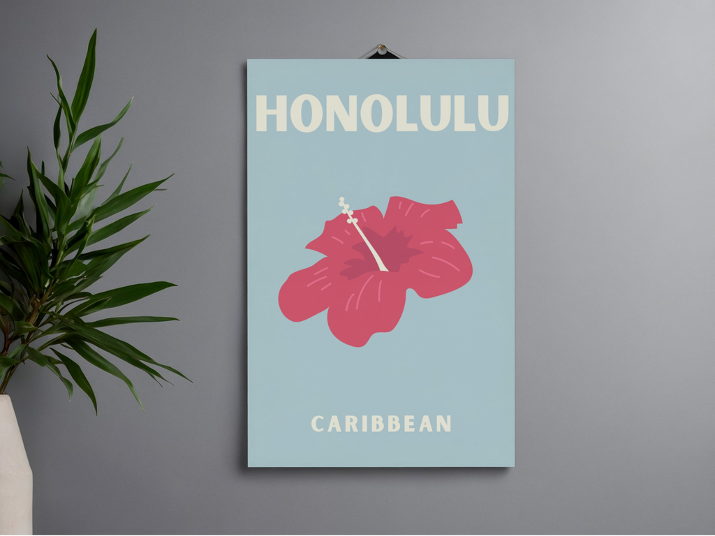 Lámina/Poster decorativa Honolulu