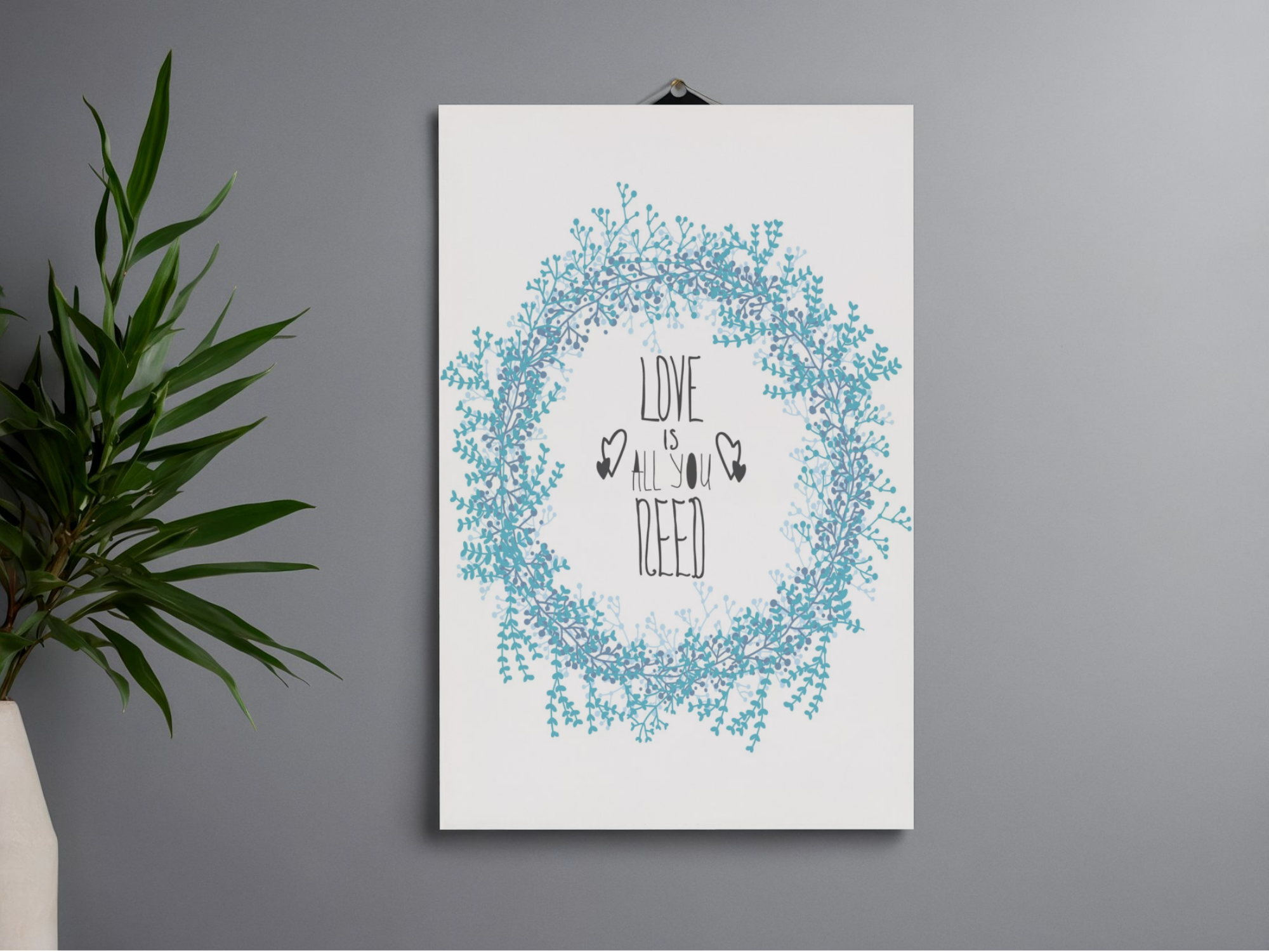 Lámina/Poster decorativa Blue Love