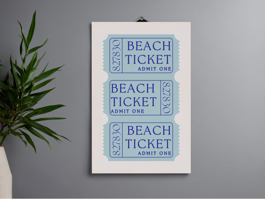 Lámina/Poster decorativa Ticket