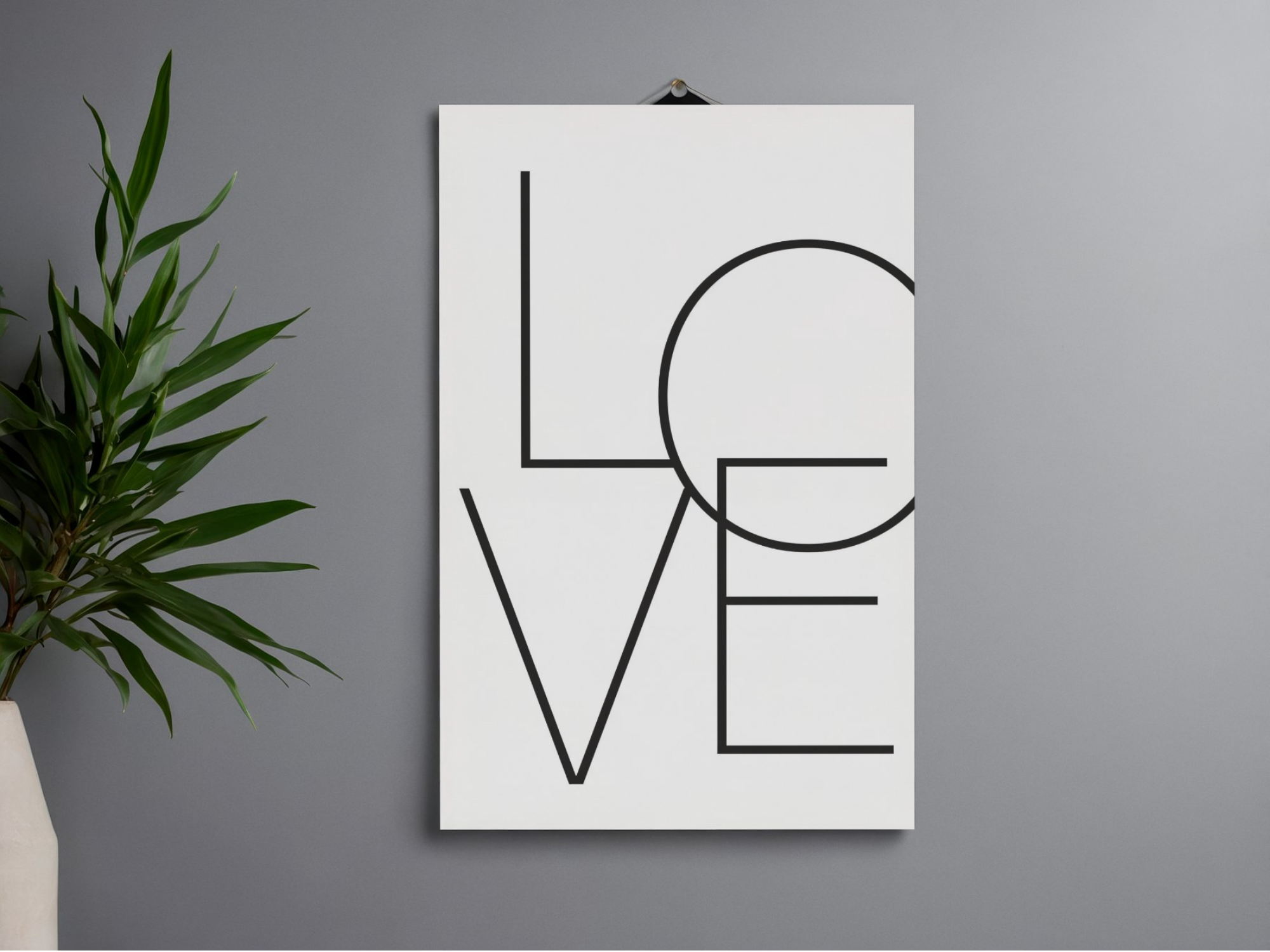 Lámina/Poster decorativa White Love