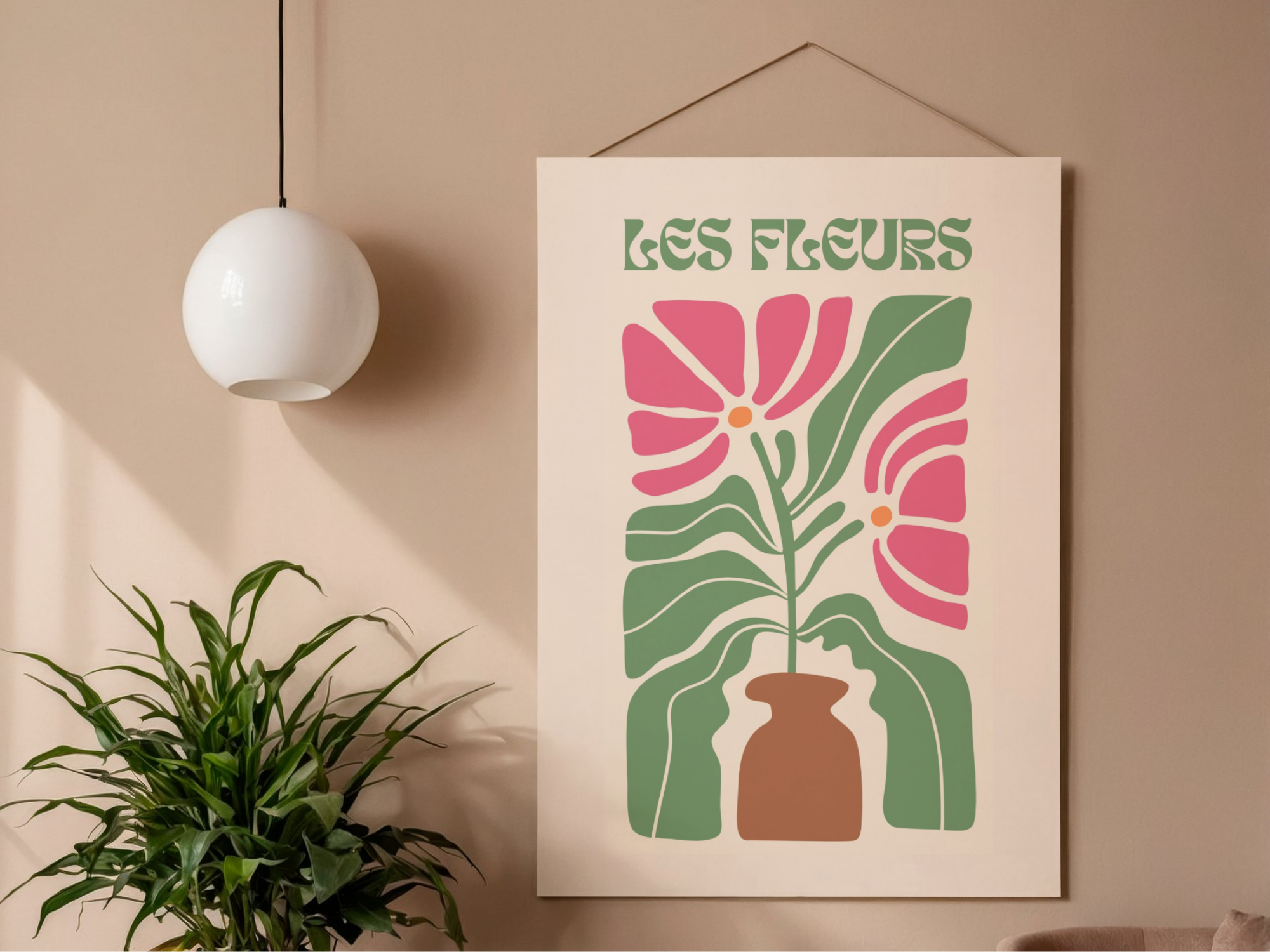 Lámina/Poster decorativa Les Fleurs