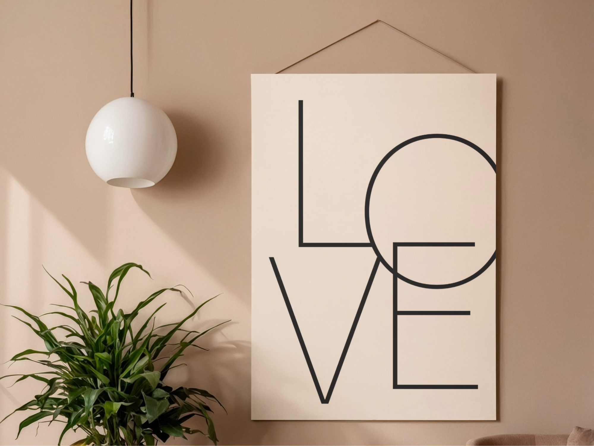 Lámina/Poster decorativa White Love