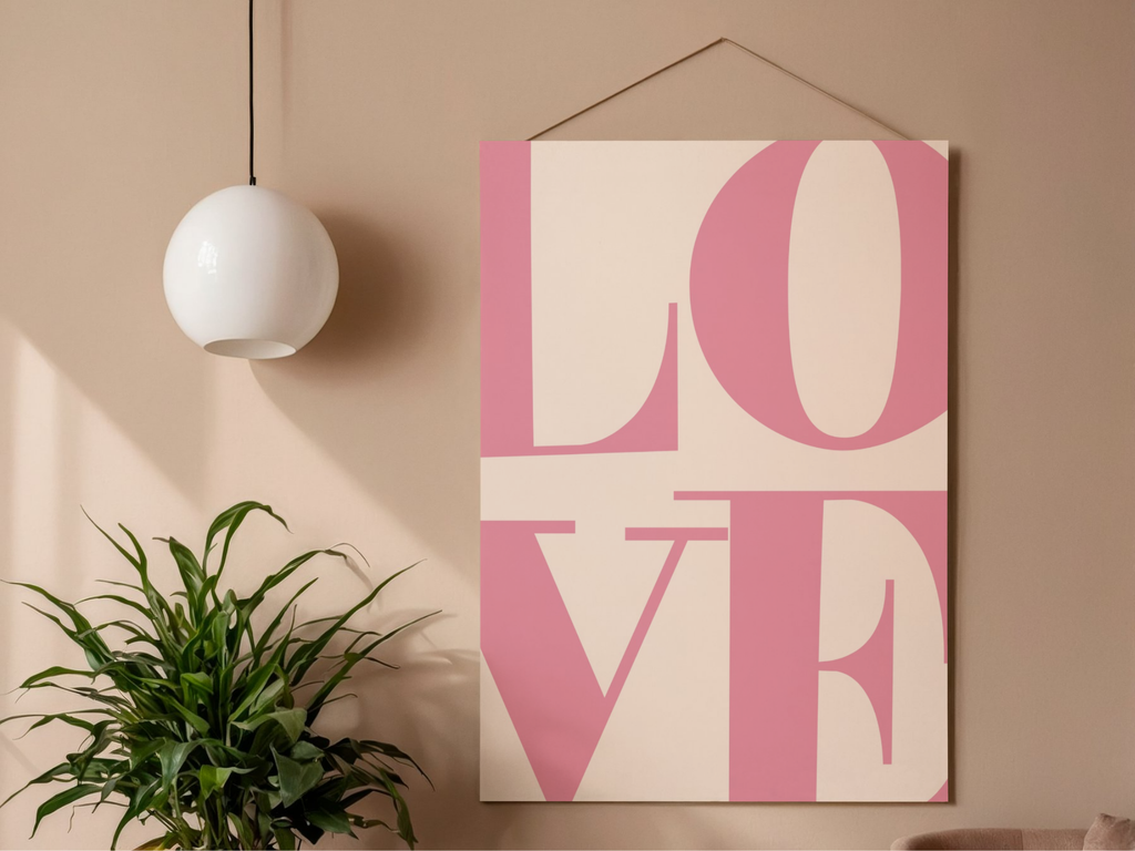 Lámina/Poster decorativa Pink Love