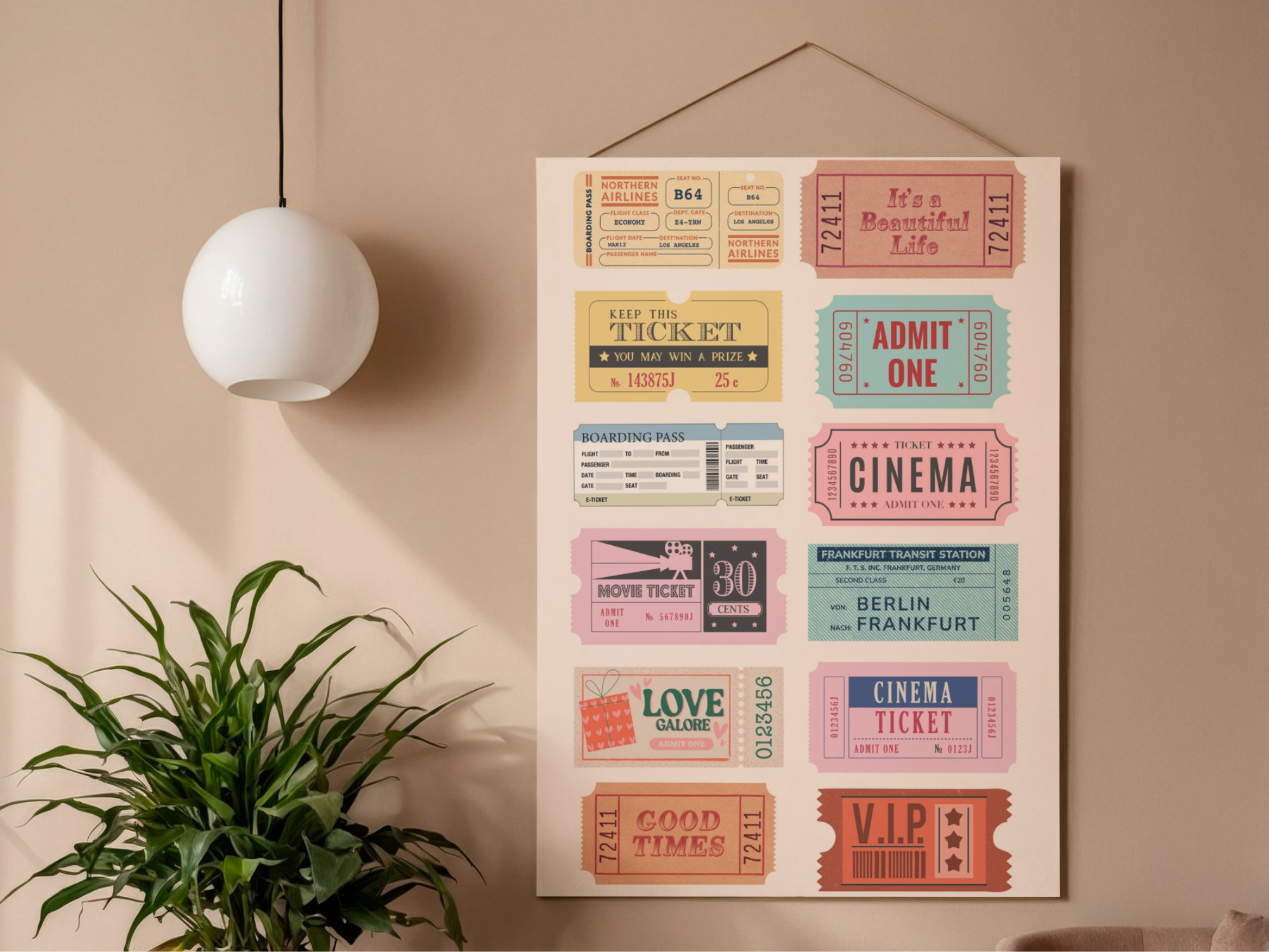 Lámina/Poster decorativa Cinema