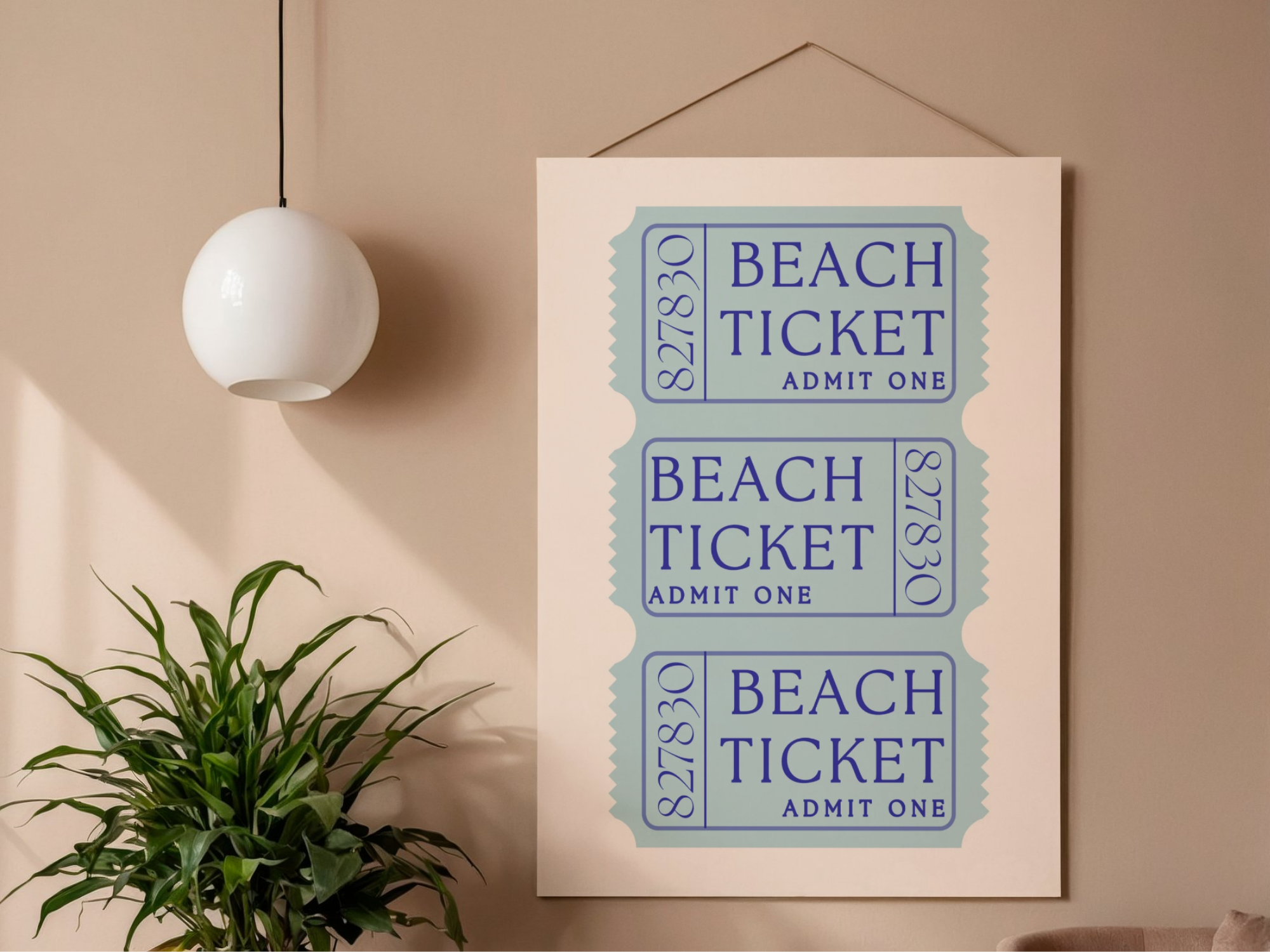 Lámina/Poster decorativa Ticket