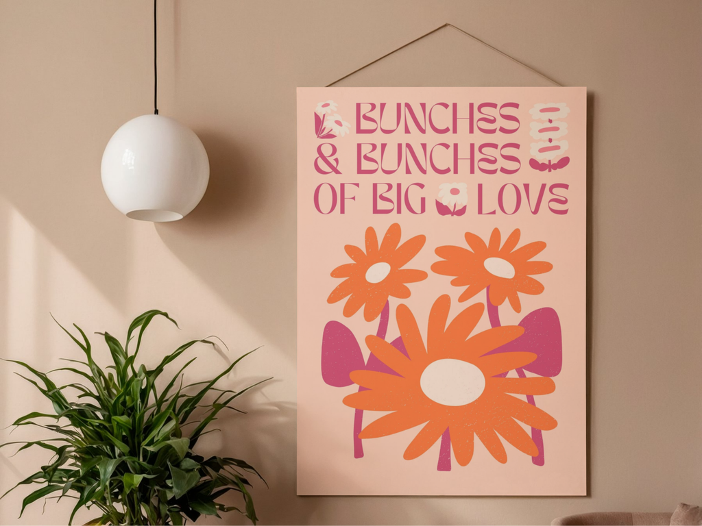 Lámina/Poster decorativa Flowers