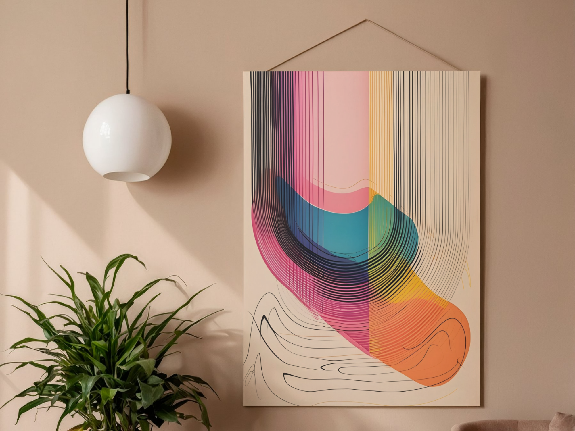 Lámina/Poster decorativa Lines