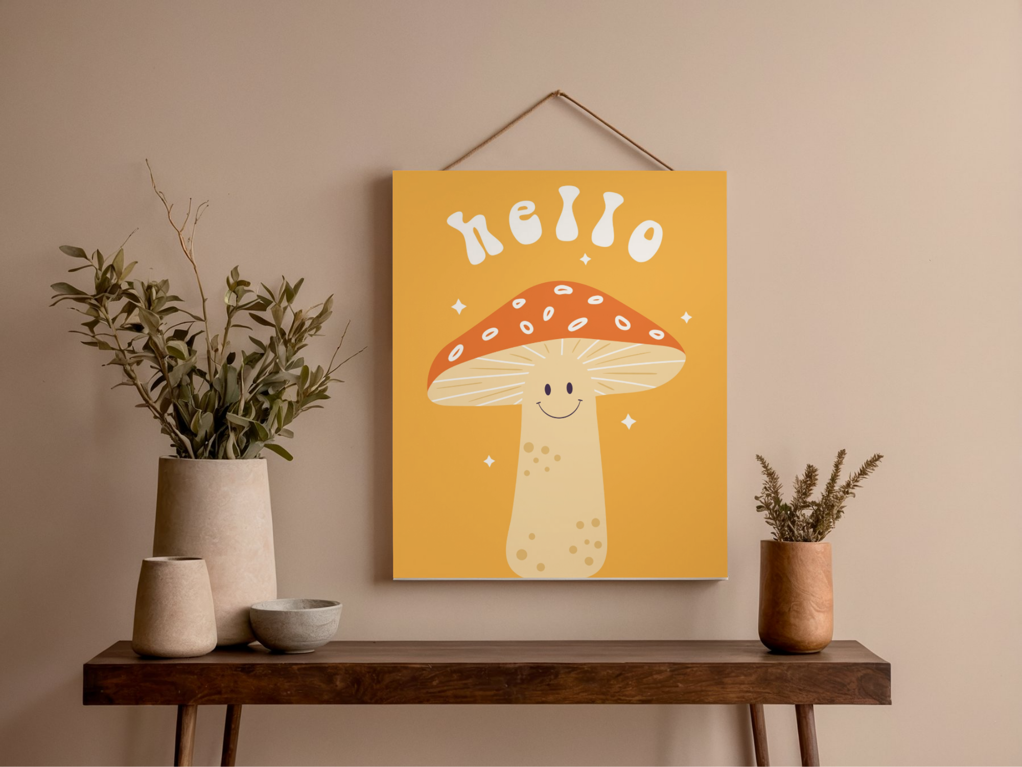 Lámina/Poster decorativa Hello