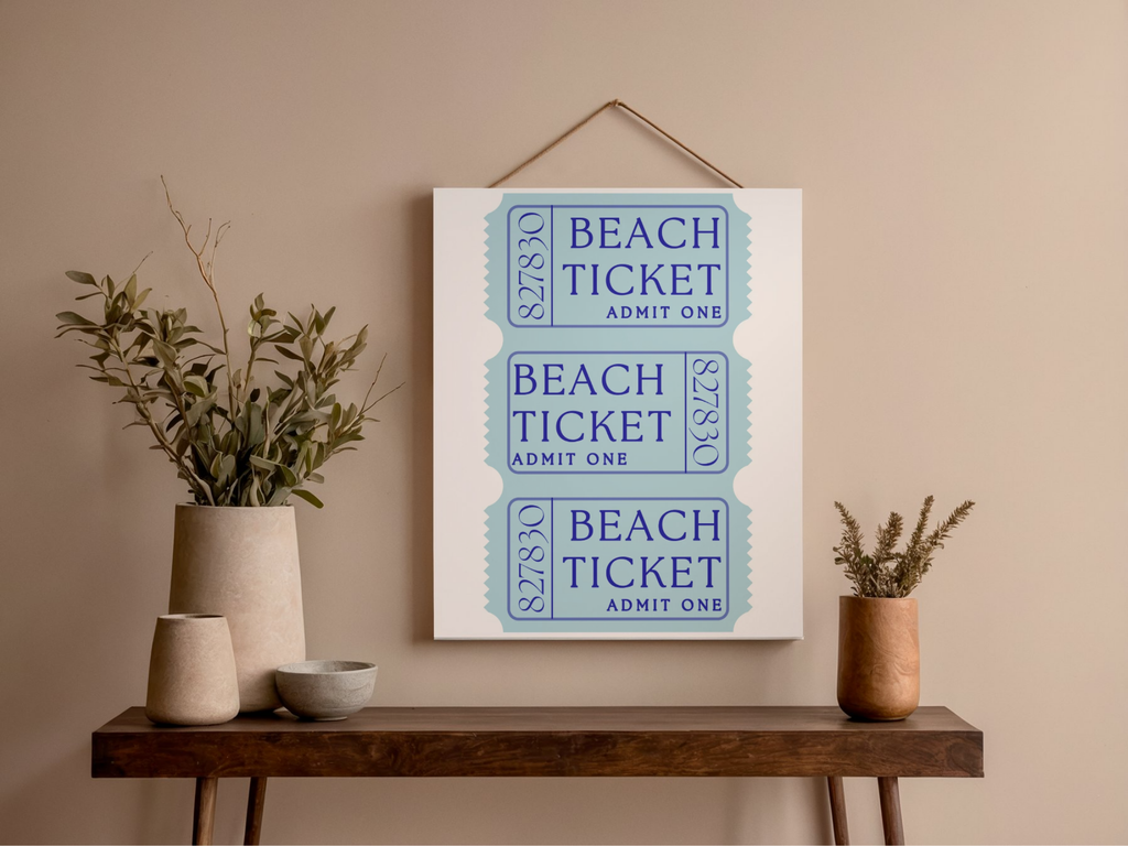Lámina/Poster decorativa Ticket