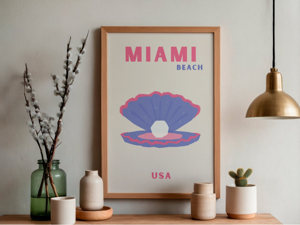 Lámina/Poster decorativa Miami