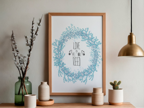 Lámina/Poster decorativa Blue Love