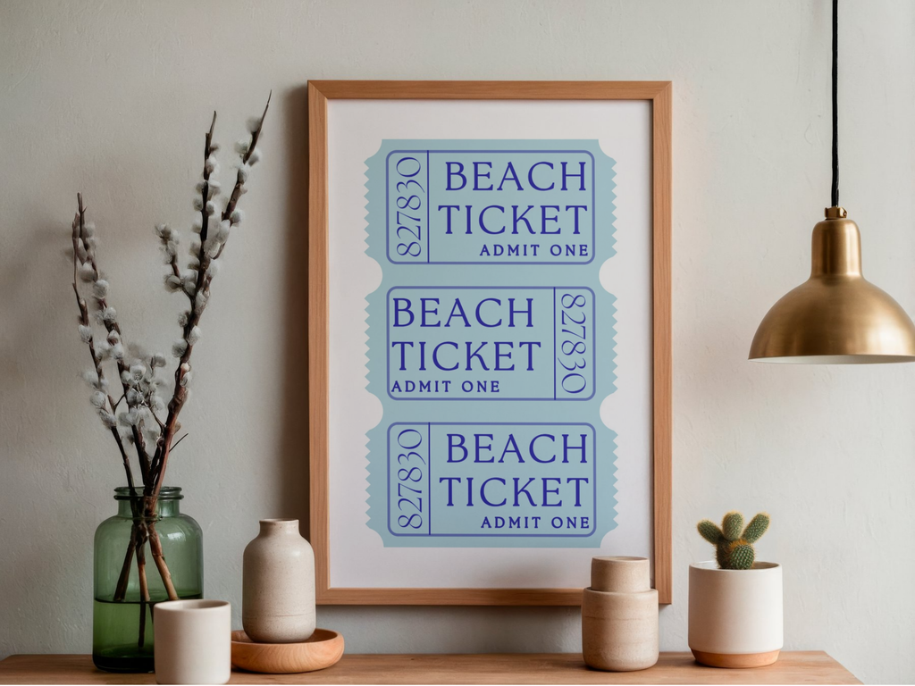 Lámina/Poster decorativa Ticket