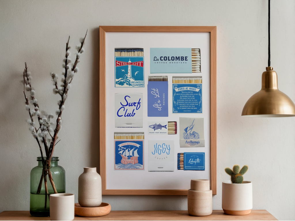 Lámina/Poster decorativa Collage Azul