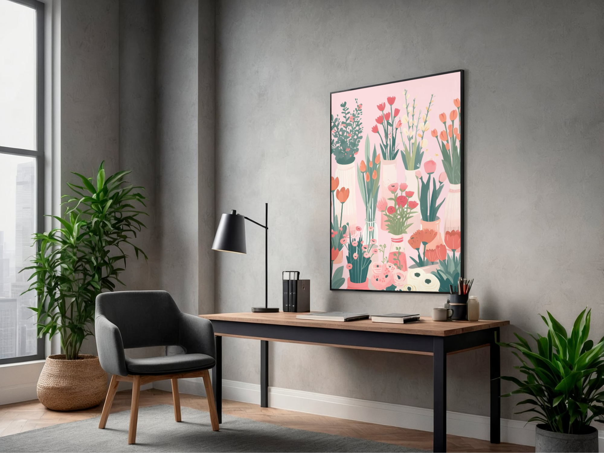 Lámina/Poster decorativa Jardín