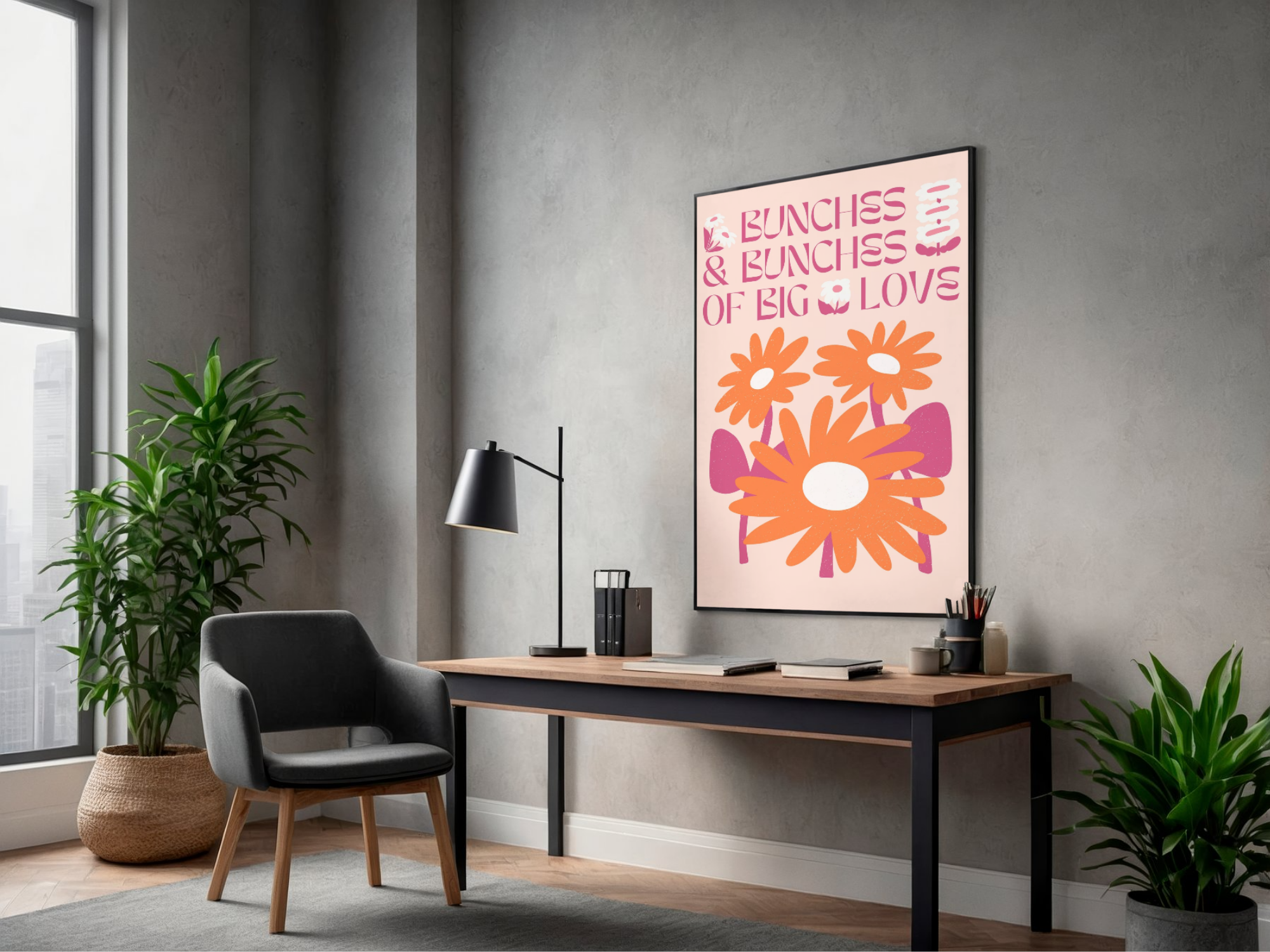 Lámina/Poster decorativa Flowers