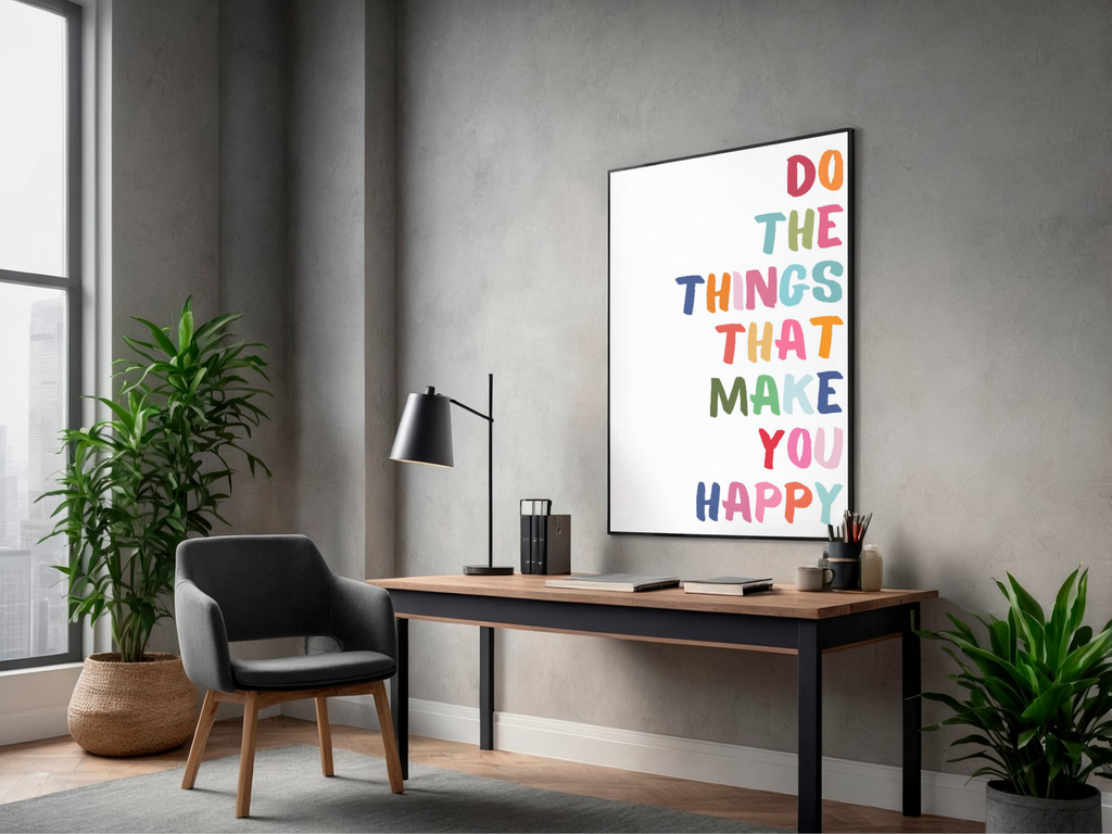 Lámina/Poster decorativa Happy