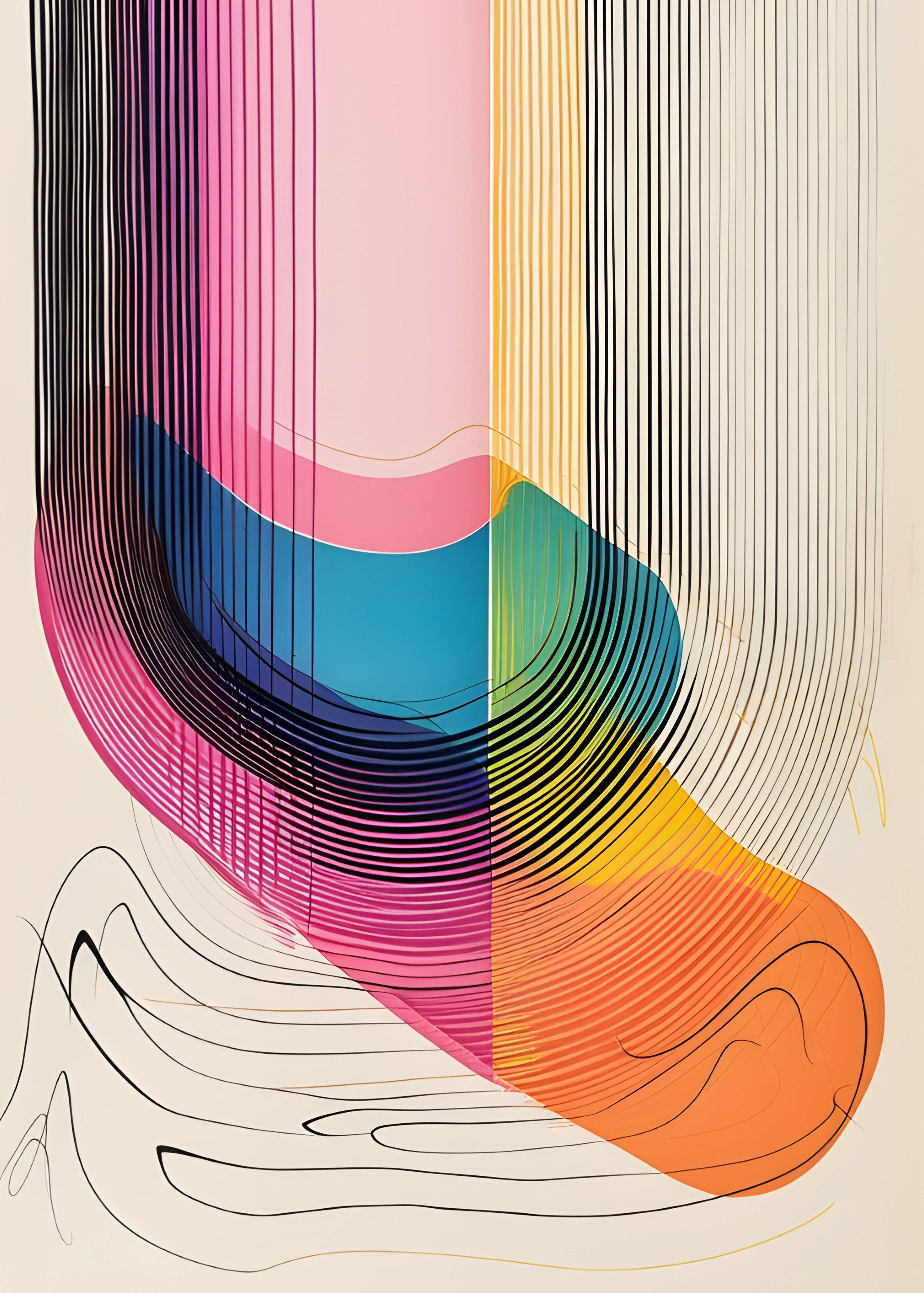 Lámina/Poster decorativa Lines