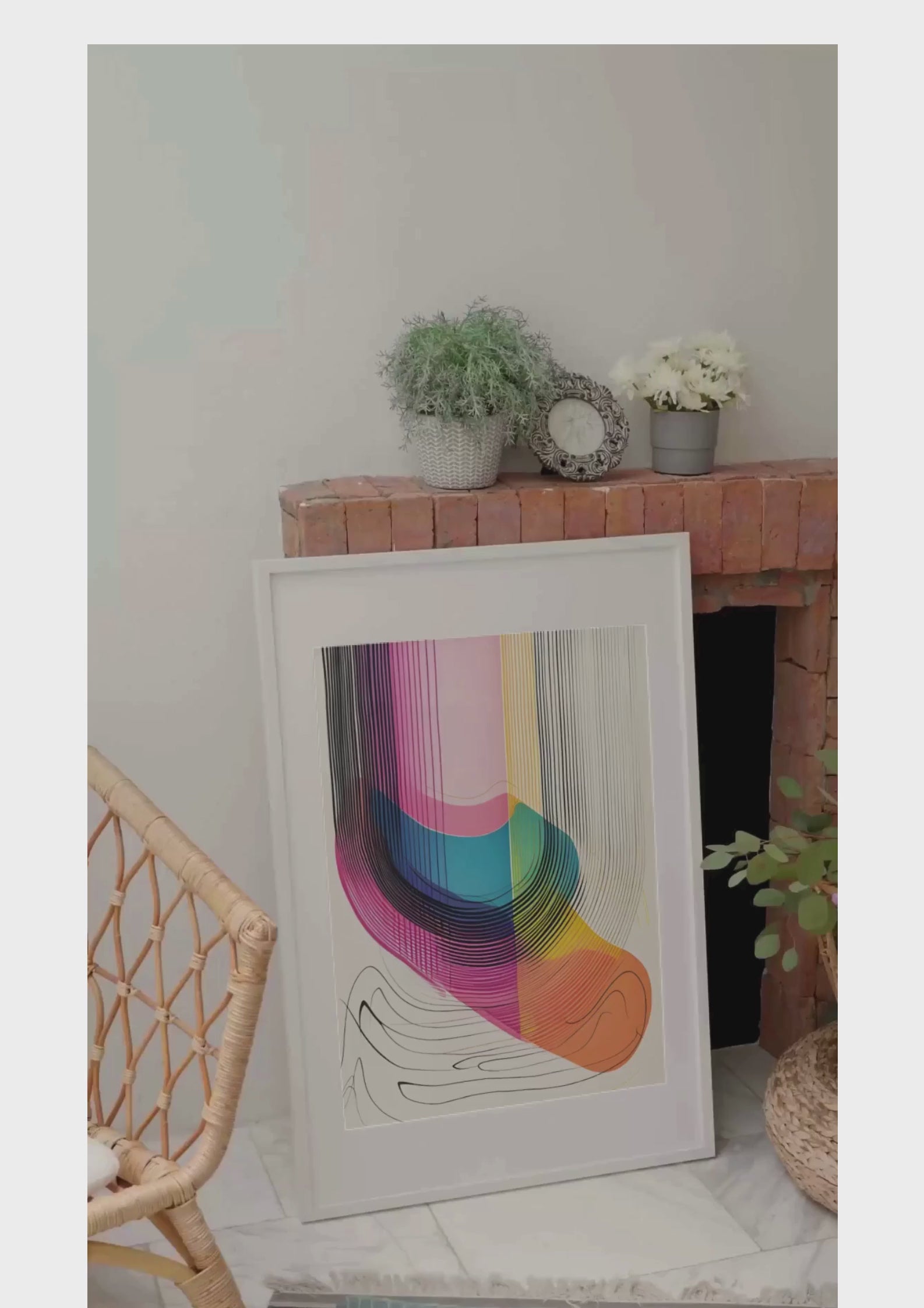 Lámina/Poster decorativa Lines